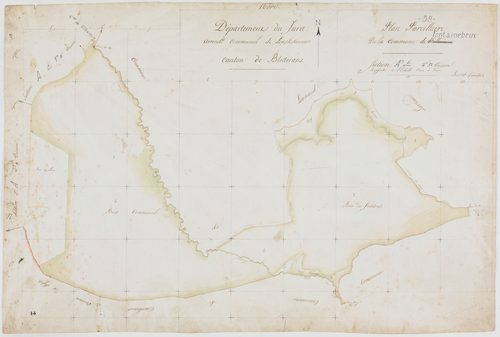 Fontainebrux, section unique, feuille 3.géomètre : Rosset
