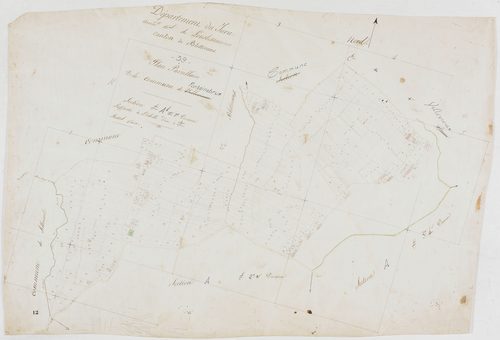 Fontainebrux, section unique, feuille 1.géomètre : Rosset