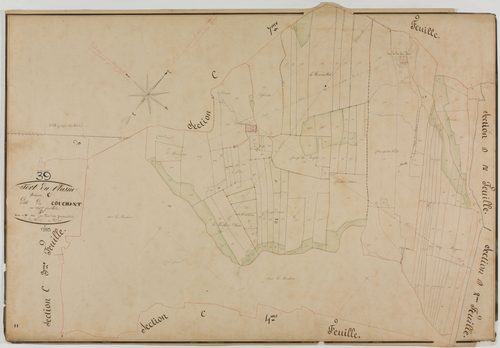 Fort-du-Plasne, section C, le Couchant, feuille 5.géomètre : Olivier cadet