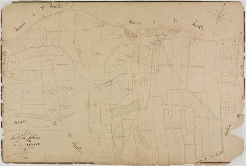 Fort-du-Plasne, section B, le Levant, feuille 1.géomètre : Olivier cadet