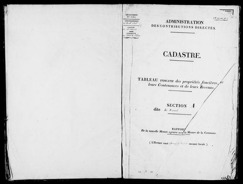 Etat de sections.