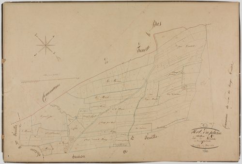Fort-du-Plasne, section A, les Monnet, feuille 1.géomètre : Olivier cadet