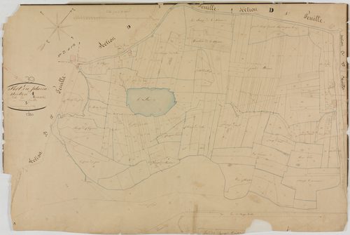 Fort-du-Plasne, section A, les Monnet, feuille 3.géomètre : Olivier aîné
