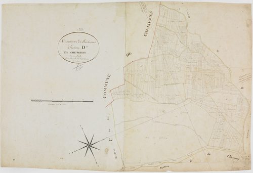 Foucherans, section D, Chevanny, feuille unique.géomètre : Lebeaud