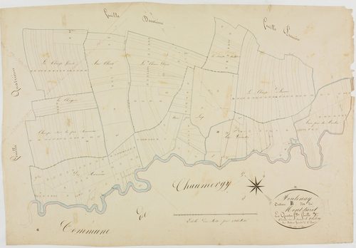 Foulenay, section B, Mont-Turot, feuille 3.géomètre : Mathieu