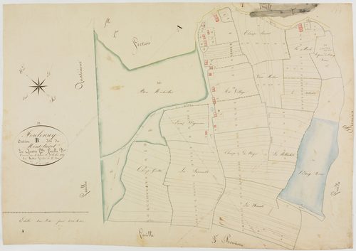 Foulenay, section B, Mont-Turot, feuille 2.géomètre : Mathieu