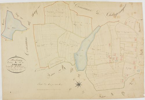 Foulenay, section A, le Village, feuille 1.géomètre : Laplace