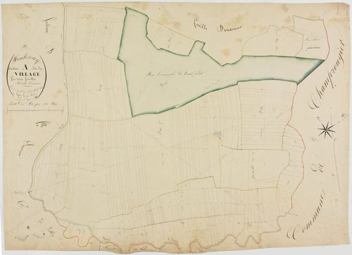 Foulenay, section A, le Village, feuille 3.géomètre : Laplace