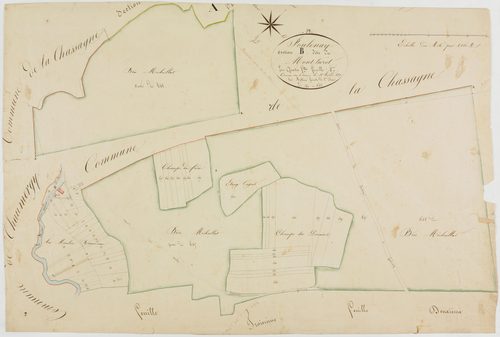 Foulenay, section B, Mont-Turot, feuille 4.géomètre : Mathieu
