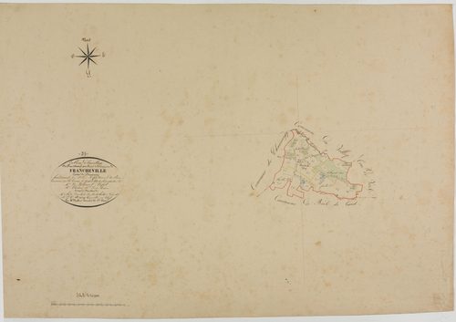 Francheville, tableau d'assemblage.géomètre : Mathieu
