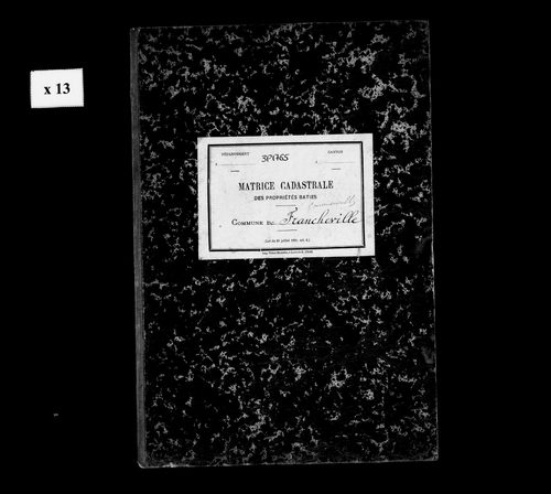 Matrice des propriétés bâties.