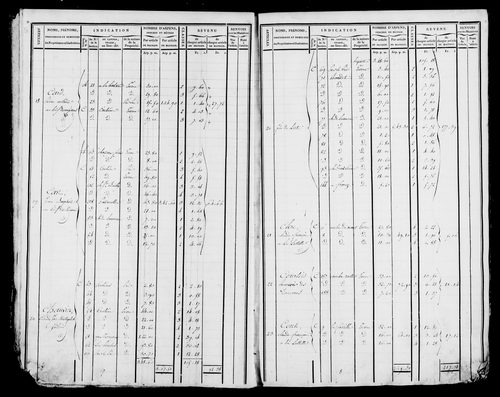 Etat de sections et matrice foncière.