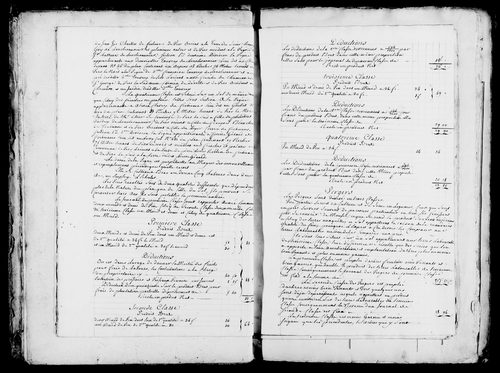 Etat de sections, procès verbal de délimitation du territoire et matrice foncière.