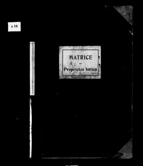 Matrice des propriétés bâties.