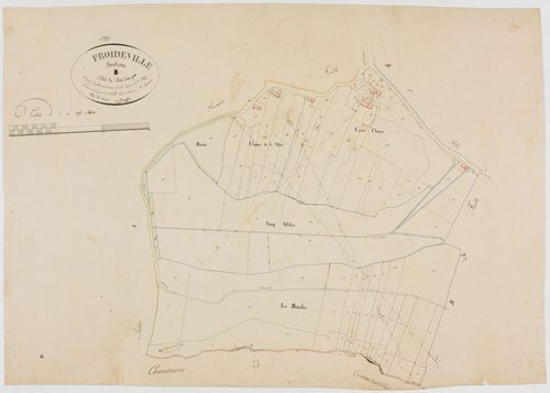 Froideville, section B, le Petit Etang, feuille 4.géomètre : Dussauget
