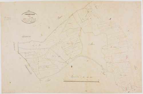 Froideville, section A, feuille 1.géomètre : Dussauget