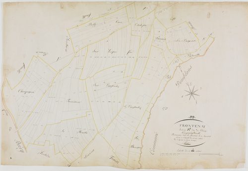 Frontenay, section A, le Village, feuille 5.géomètre : Trésy