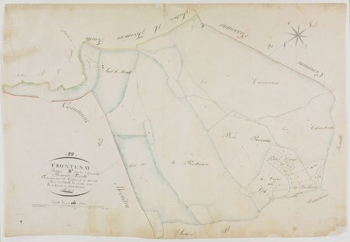 Frontenay, section B, l'Ecouvette, feuille 1.géomètre : Trésy