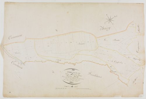 Frontenay, section A, le Village, feuille 6.géomètre : Trésy