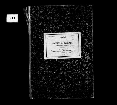 Matrice des propriétés bâties.