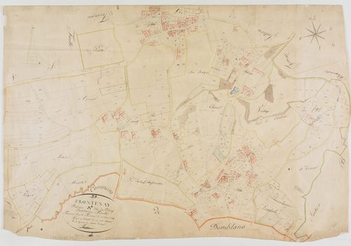 Frontenay, section A, le Village, feuille 4.géomètre : Trésy
