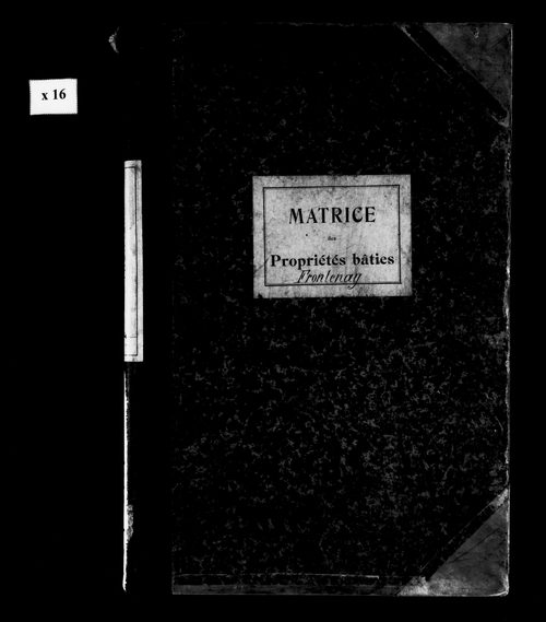 Matrice des propriétés bâties.