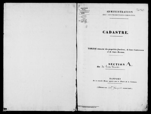 Etat de sections.