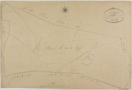 Gatey, section B, la Fragnosse, feuille 2.géomètre : Chaunet Francois fils