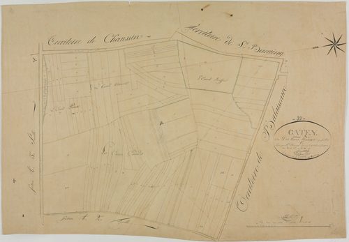 Gatey, section A, les Terres Neuves, feuille 1.géomètre : Chaunet Francois fils