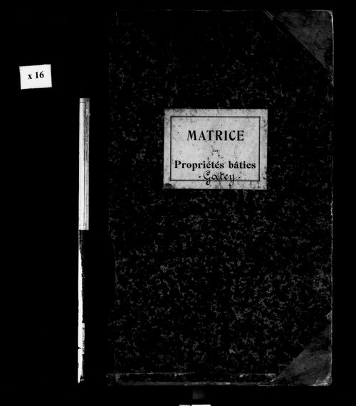 Matrice des propriétés bâties.