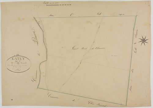 Gatey, section C, le Village, feuille 6.géomètre : Gillet