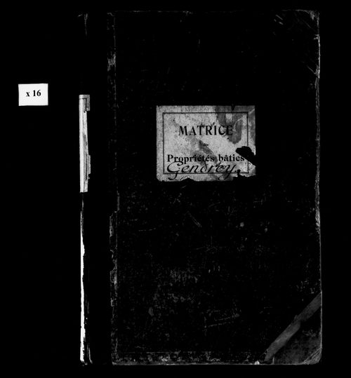 Matrice des propriétés bâties.