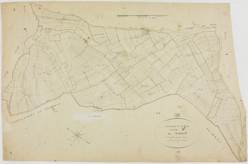 Gendrey, section B, Rossot, feuille 1.géomètre : Grenot