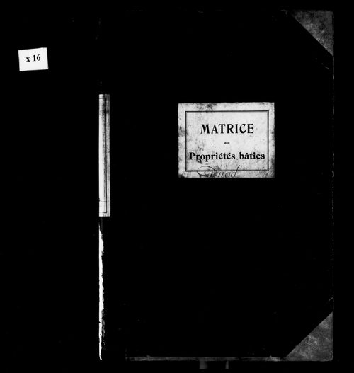Matrice des propriétés bâties.