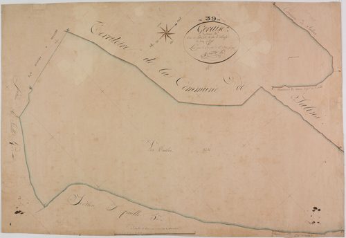 Geraise, section A, la Côte et le Village, feuille 1.