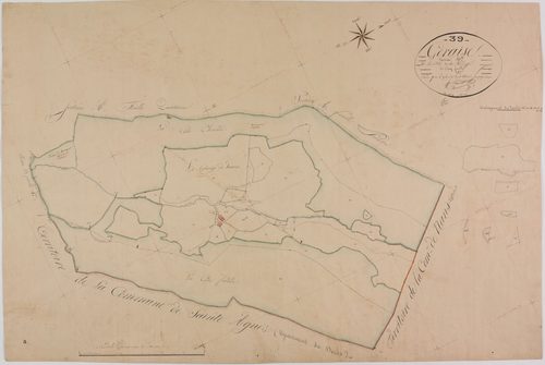Geraise, section A, la Côte et le Village, feuille 5.
