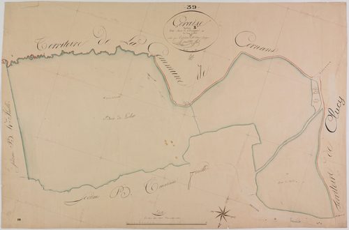 Geraise, section B, sous le Château, feuille 5.