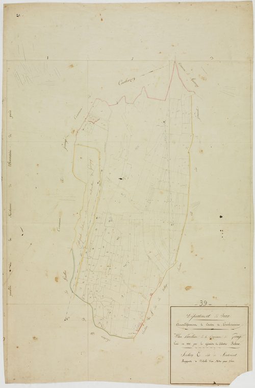 Geruge, section E, Montorient, feuille unique.géomètre : Rebour