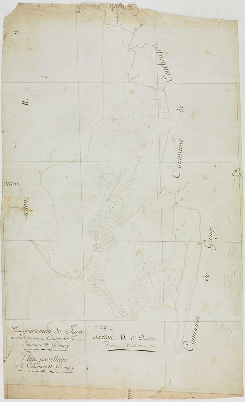Gevingey, section D, feuille 1.géomètre : [Rosset]