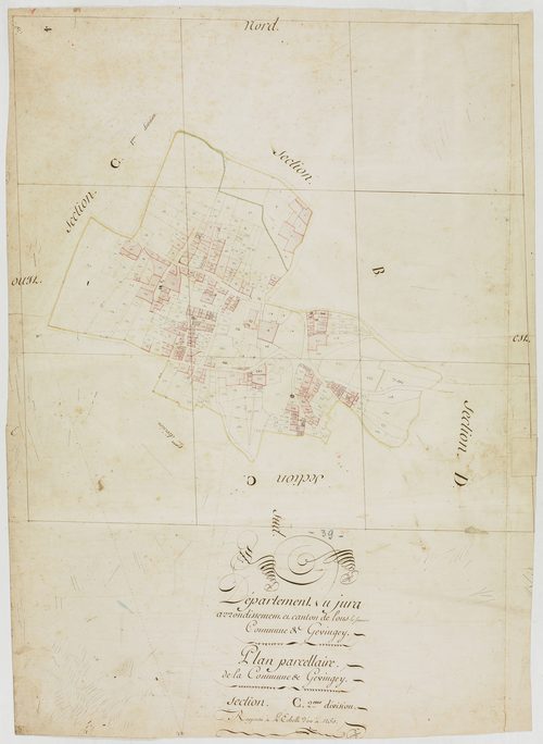 Gevingey, section C, feuille 2.géomètre : [Rosset]