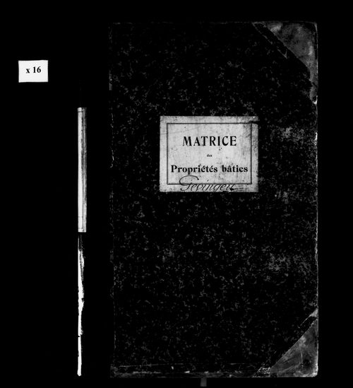 Matrice des propriétés bâties.