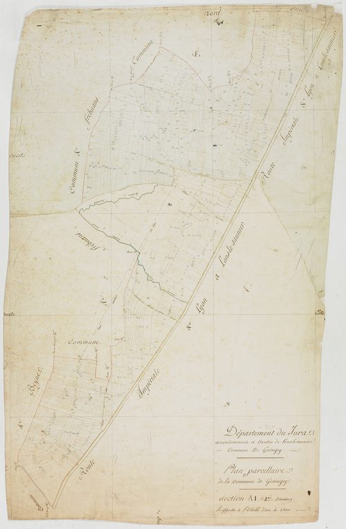 Gevingey, section A, feuilles 1 et 2.géomètre : [Rosset]