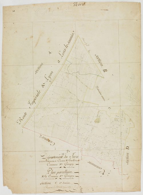 Gevingey, section C, feuille 1.géomètre : [Rosset]