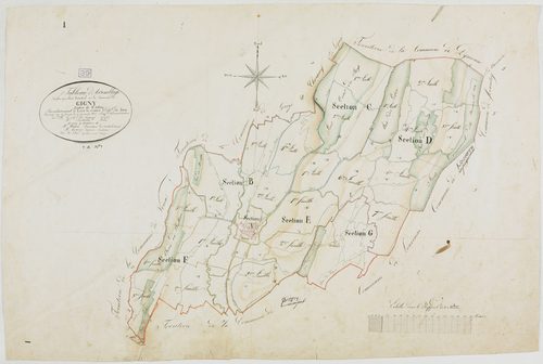 Gigny, tableau d'assemblage.géomètre : Félix aîné