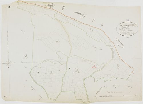 Gigny, section E, les Fourches, feuille 2.géomètre : Félix aîné et Jeannin
