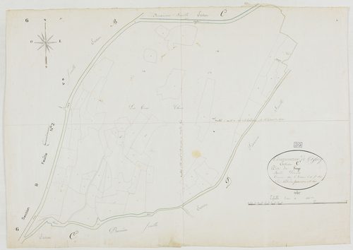 Gigny, section C, les Fays, feuille 1.géomètre : Félix aîné et cadet