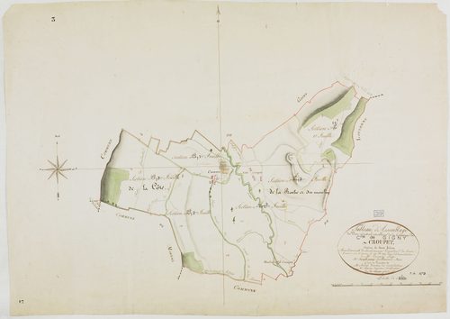 Gigny, tableau d'assemblage Croupet.géomètre : Tabey