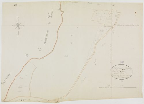 Gigny, section F, Biolière, feuille 4.géomètre : Félix aîné et cadet