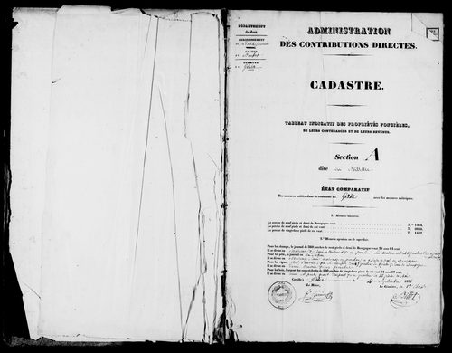 Etat de sections.