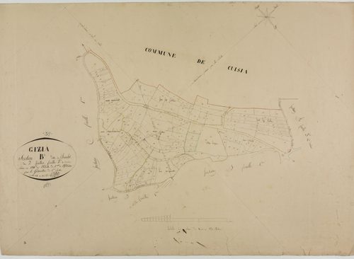 Gizia, section B, Chanelet, feuille 2.géomètre : Billet